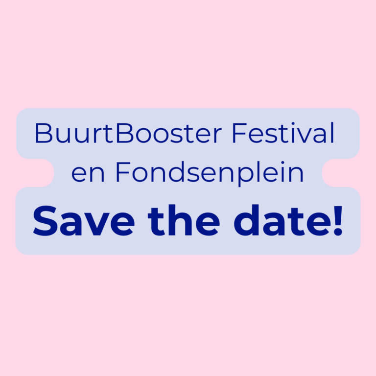 BuurtBooster festival en Fondsenplein 2025!